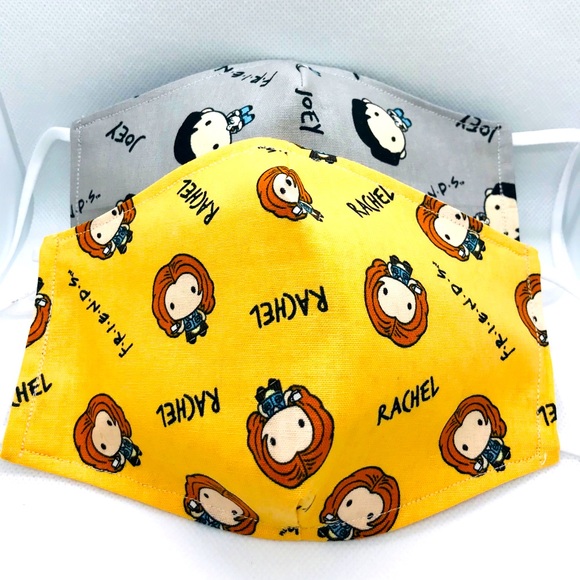 Friends Face Mask: Rachel or Joey or BOTH - Picture 1 of 4